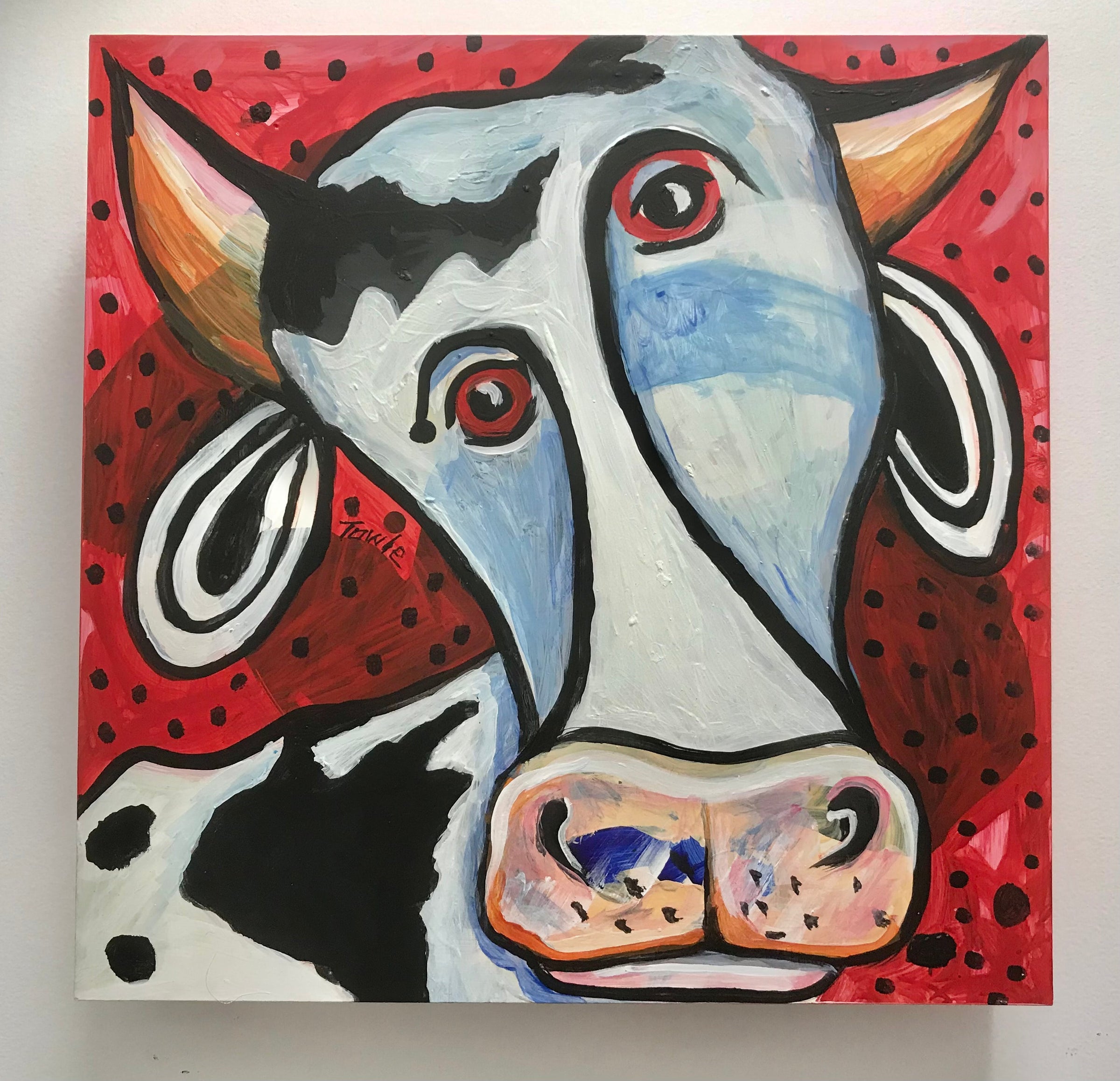 Abstract Cow Painting